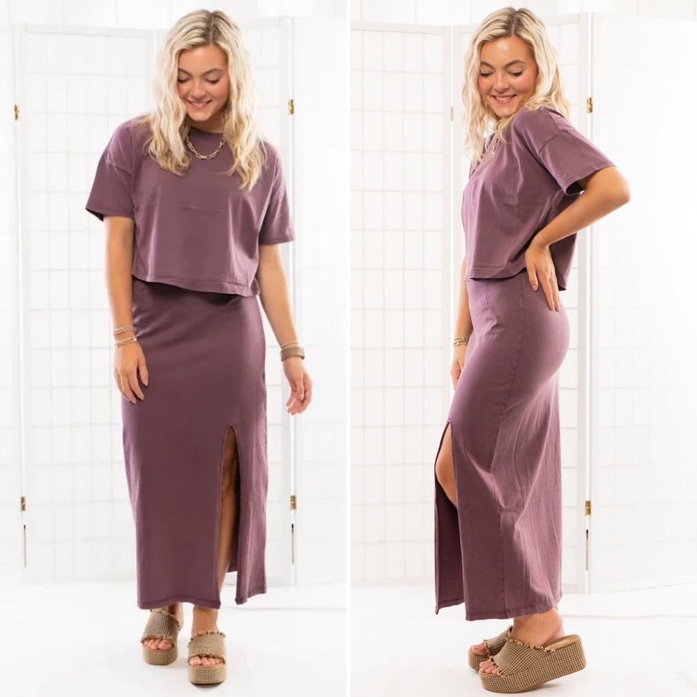 Z Supply Purple Maxi Skirt